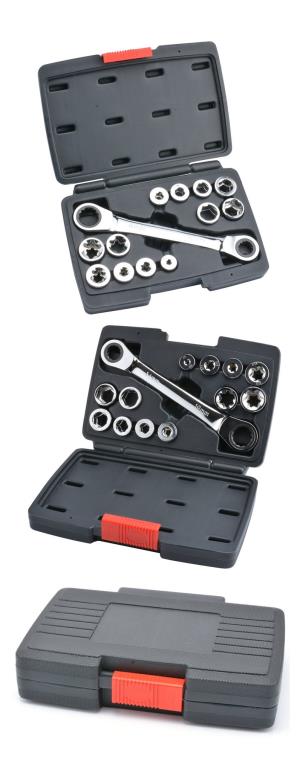 13-piece threaded ratchet wrench